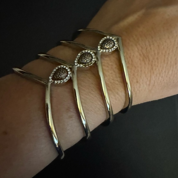 INC International Concepts Jewelry - INC Elegant Silver Gold Stone Women's Bracelet